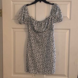 Animal print short mini dress